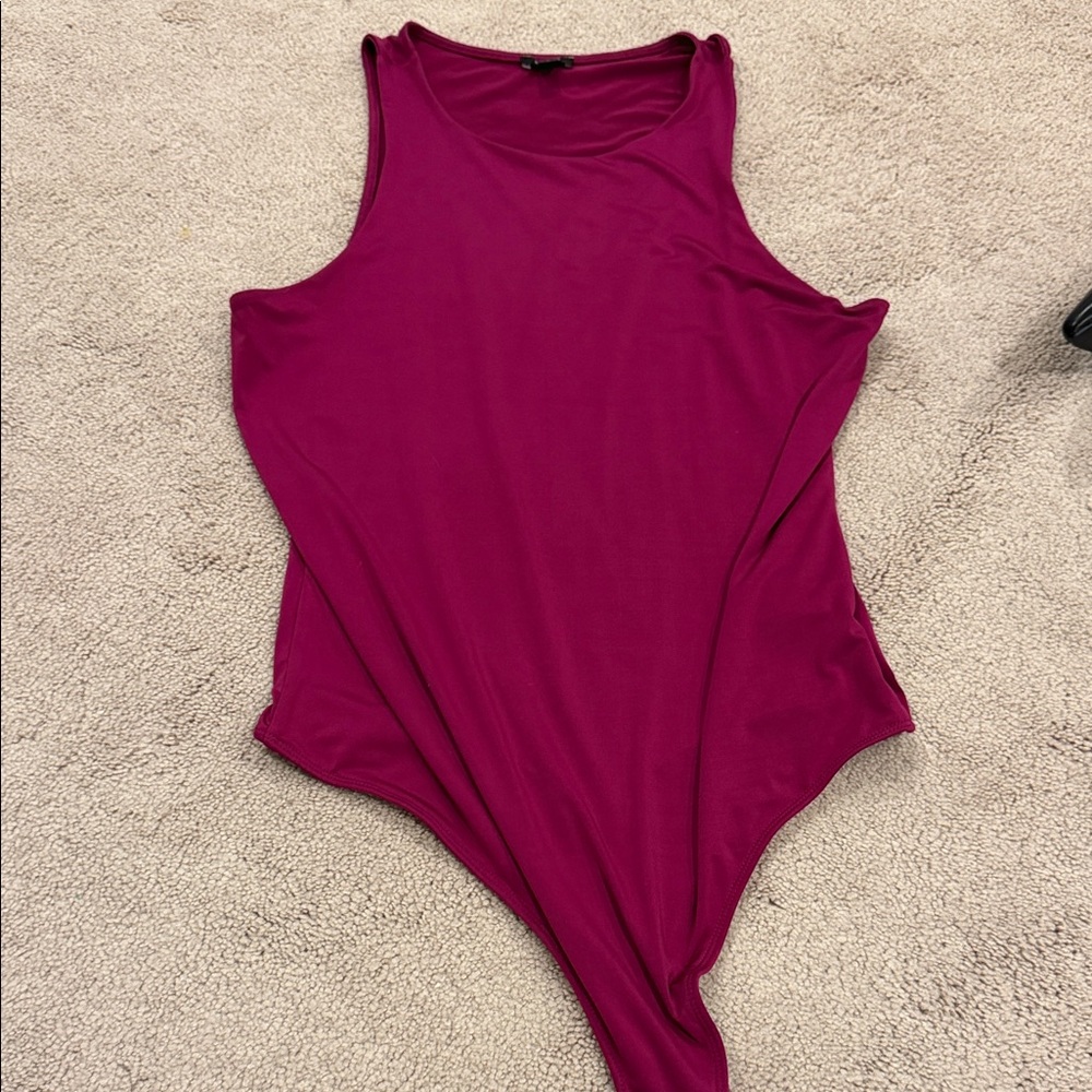 Express Magenta Sleeveless Bodysuit